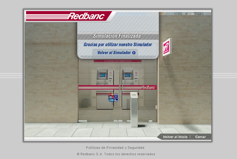 redbanc simulador de cajero automático